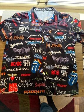 Patchwork Rock Band Tee Nirvana Kiss Grunge Y2K Alt Graphic Shirt